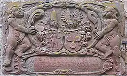 Wappen des Hans Günther von Brennhausen und zweiter Frau, Felicitas Agnes Leschin von Mülheim, um 1663