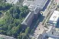 Luftbild des ehemaligen Verwaltungsgebäudes in Chemnitz-Kappel an der Neefestraße
