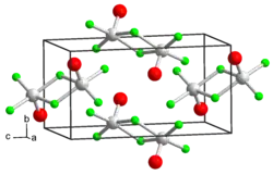 Kristallstruktur von Vanadium(V)-oxidtrifluorid