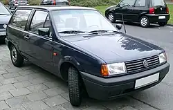 VW Polo Steilheck, hier in der Basisversion Fox (1990–1994)