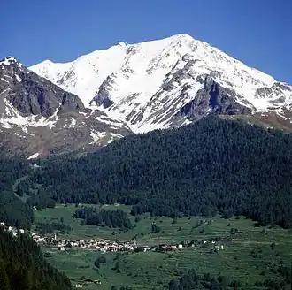 Monte Vioz mit dem Val della Mite und Peio