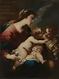 Madonna mit Kind und Johannes d. Täufer, um 1650, Öl auf Leinwand, 99,0 × 73,9 cm, National Gallery, London
