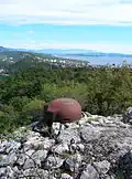 Beobachtungspanzerglocke eines Vallo-Alpino-Werkes oberhalb von Rijeka (Hafenstadt im heutigen Kroatien)