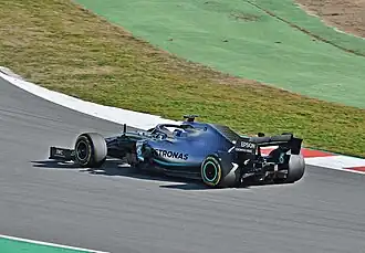 Bottas im F1 W10 EQ Power+ bei Testfahrten vor der Saison in Barcelona