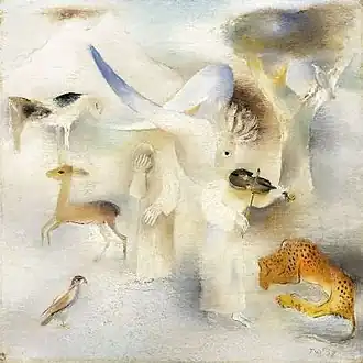 Orpheus spielt vor den Tieren