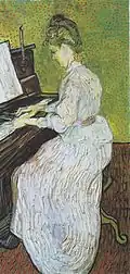 Marguerite Gachet au piano, Van Gogh, 1890