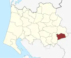 Lage des Agerbæk Sogn in der Varde Kommune