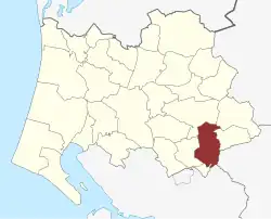 Lage des Fåborg Sogn in der Varde Kommune