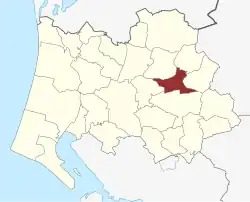 Lage des Hodde Sogn in der Varde Kommune