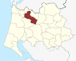 Lage des Lunde Sogn in der Varde Kommune