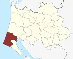 Lage des Oksby Sogn in der Varde Kommune – noch inklusive Mosevrå Sogn