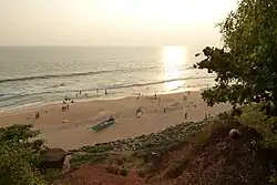 Strand von Varkala, 2 km vom Ort entfernt