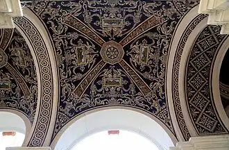 Restaurierte Deckenmalerei