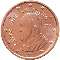 1 Cent Vatikanstadt 4. Serie