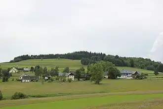 Blick auf Veiteknock über Hermesgrün