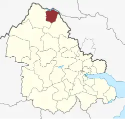 Lage des Vester Sogn in der Vejle Kommune