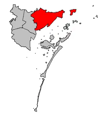 Lage des Stadtbezirks Favaro Veneto