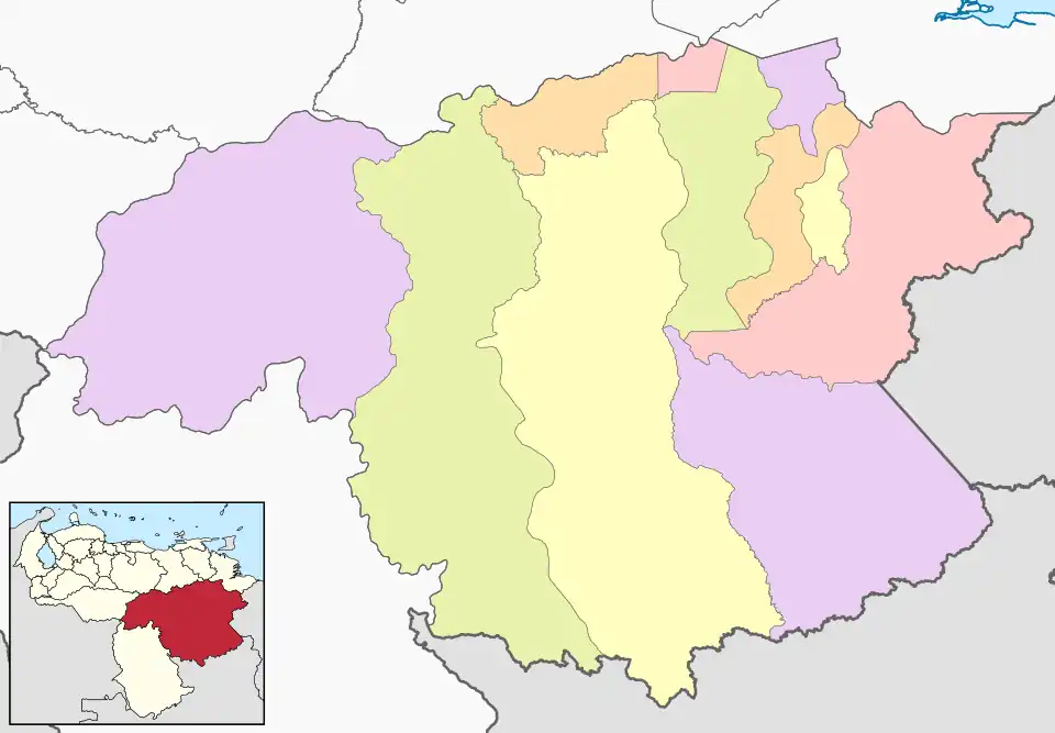 Bolívar nach Municipios