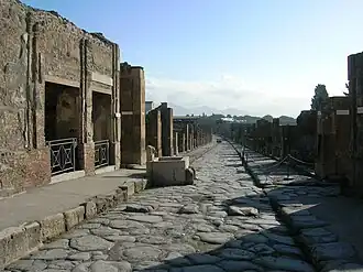 Blick in eine Straße in Pompeji (2013)