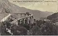 Der Viaduc du Caramel mit einem Zug des Tramway de Menton à Sospel (1920)