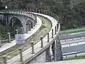 Die Viadukte, hier der Viaduc du Carrei, blieben erhalten