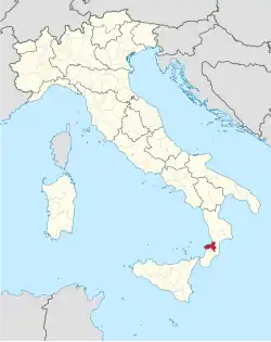 Lage innerhalb Italiens