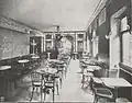 Erste Etage des Victoria-Cafés.