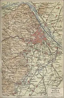 Baden im Süden von Wien, um 1890