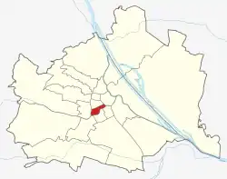 Lage von Mariahilf in Wien (anklickbare Karte)