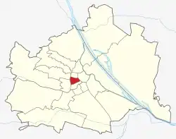 Lage von Neubau (Wien) in Wien (anklickbare Karte)