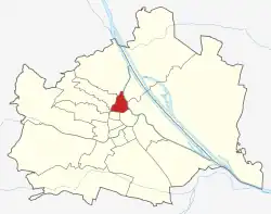 Lage von Alsergrund in Wien (anklickbare Karte)