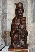 Skulptur einer Schwarzen Madonna