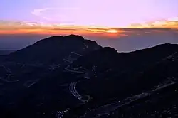 Blick von der Jabal Jais Road