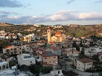 Blick auf Agios Tychonas