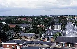 Blick auf die Stadt Ikast