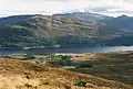 Blick vom Südgrat des Càrn Liath auf Loch Laggan