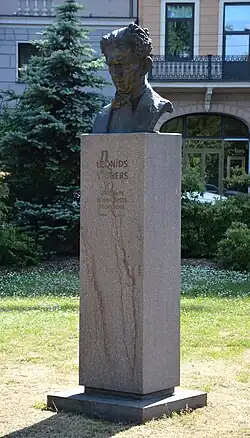 Vīgners-Büste (1955), Vīgners-Denkmal (2007), Basteiberg, Riga