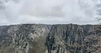 Blick in die Vikos-Schlucht, Aussichtspunkt Oxia