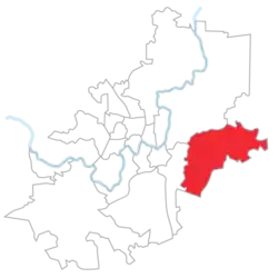 Naujoji Vilnia rot eingezeichnet