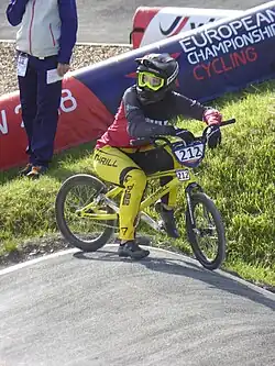 Vineta Pētersone bei den Europameisterschaften 2018