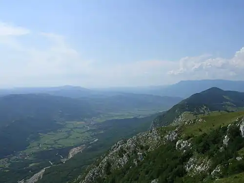 Das Vipava-Tal im heutigen Slowenien auf der Route der Langobarden nach Italien