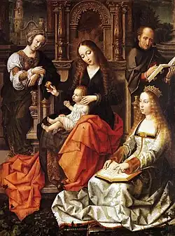 „Madonna mit der Fliege“ (flämisch 16. Jh.)