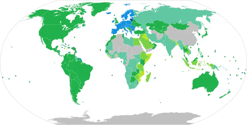 Visa requirements for Lithuanian citizens