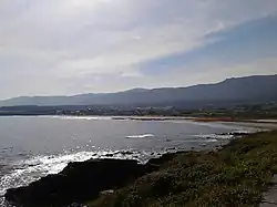 Blick auf den Strand von Arealonga