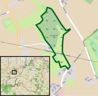 Übersichtskarte des Naturschutzgebiets