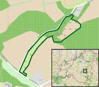 Übersichtskarte des Naturschutzgebiets