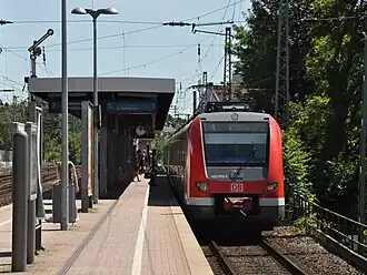 Bahnsteig des Haltepunkts