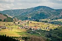 Vogelbach, gesehen von der Ruine Sausenburg