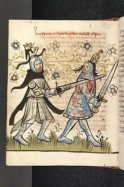 Ilsan (links) im Zweikampf mit Volker von Alzey