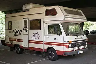 VW LT 28, Ursprungsausführung, Wohnmobil von Karmann-Mobil